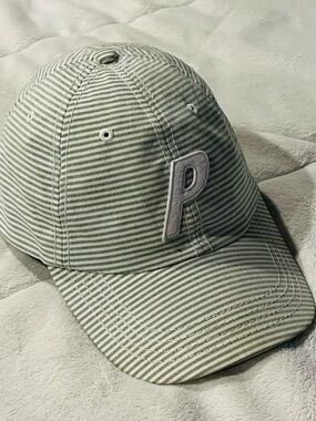 Palace Skateboards P 6-Panel Green Pinstripe Hat
